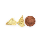 Shiny Geometric Zircon Pendant-DIY Jewelry Making Accessories   13x19mm