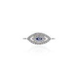 Shiny Micropavé Evil Eye Pendant-DIY Jewelry Making Accessories   18x7mm