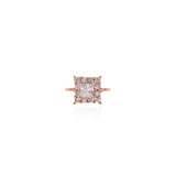 Shiny Micro Pavé Square Connector-DIY Jewelry Making Accessories   10x6mm