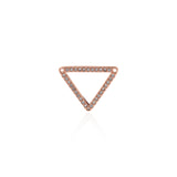 Shiny Micropave Triangle Connector-DIY Jewelry Making Accessories   16x12.5mm