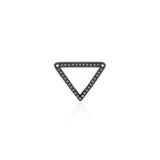 Shiny Micropave Triangle Connector-DIY Jewelry Making Accessories   16x12.5mm