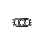 Shiny Micro Pavé Chanel Connector-DIY Jewelry Making Accessories   29x13mm