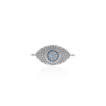 Shiny Evil Eye Zircon Connector-DIY Jewelry Making Accessories    24x11mm