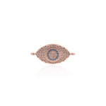 Shiny Evil Eye Zircon Connector-DIY Jewelry Making Accessories    24x11mm