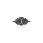 Shiny Evil Eye Zircon Connector-DIY Jewelry Making Accessories    24x11mm