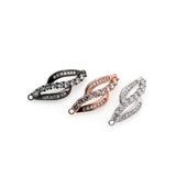 Shiny infinity Connector-DIY Jewelry Making Accessories   30x12mm
