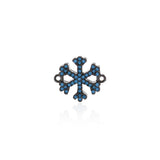 Shiny Snowflake Zircon Connector-DIY Jewelry Making Accessories   15x13x13.5mm