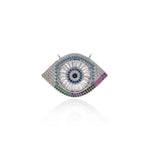 Shiny Evil Eye Connector-DIY Jewelry Making Accessories   33x32mm