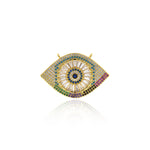 Shiny Evil Eye Connector-DIY Jewelry Making Accessories   33x32mm