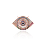Shiny Evil Eye Connector-DIY Jewelry Making Accessories   33x32mm