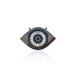 Shiny Evil Eye Connector-DIY Jewelry Making Accessories   33x32mm