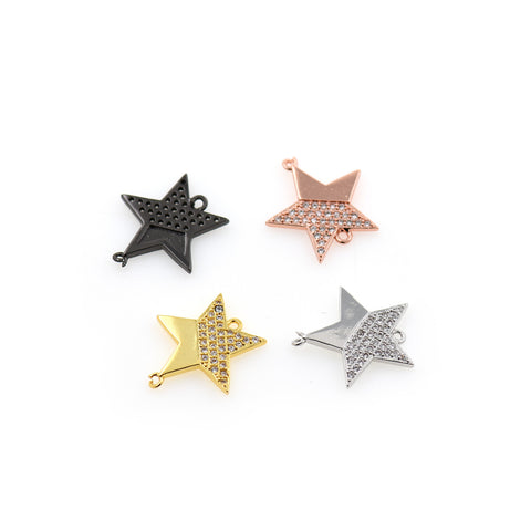 Shining Star Connector-DIY Jewelry Making Accessories   16x15mm