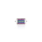 Rectangular Zircon Connector-DIY Jewelry Making Accessories   15x7mm
