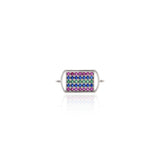 Rectangular Zircon Connector-DIY Jewelry Making Accessories   15x7mm