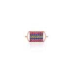 Rectangular Zircon Connector-DIY Jewelry Making Accessories   15x7mm