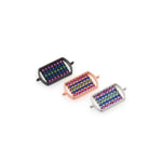 Rectangular Zircon Connector-DIY Jewelry Making Accessories   15x7mm