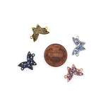 Minimalist Butterfly Zircon Connector-DIY Jewelry Making Accessories   17x12mm