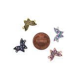 Minimalist Butterfly Zircon Connector-DIY Jewelry Making Accessories   17x12mm