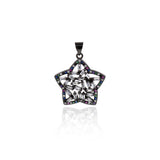 Star Zircon Connector-DIY Jewelry Making Accessories   24x25mm