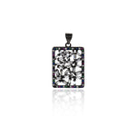 Rectangular Zircon Connector-DIY Jewelry Making Accessories   18x26mm