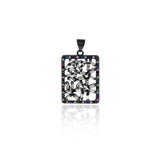 Rectangular Zircon Connector-DIY Jewelry Making Accessories   18x26mm