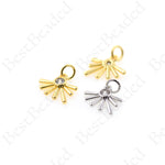 Sun Rays Pendant,Micro Pave CZ Stone Jewelry Charms 12x12mm