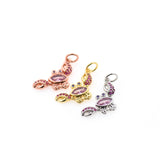 Exquisite Crab Zircon Pendant-DIY Jewelry Making Accessories   9x21mm