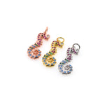 Exquisite Seahorse Zircon Pendant-DIY Jewelry Making Accessories   9x21mm