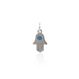 Minimalist Enamel Hamsa Pendant-DIY Jewelry Making Accessories  8x13mm