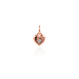 Heart Shaped Polaris Zircon Pendant-DIY Jewelry Making Accessories   6x7mm