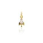 Exquisite Rocket Zircon Pendant-DIY Jewelry Making Accessories   5x12mm