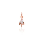 Exquisite Rocket Zircon Pendant-DIY Jewelry Making Accessories   5x12mm