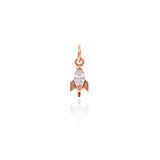 Exquisite Rocket Zircon Pendant-DIY Jewelry Making Accessories   5x12mm