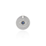 Minimalist Evil Eye Pendant-DIY Jewelry Making Accessories   18.5mm