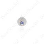 Cubic Hamsa Hand Pendants,Hand of Fatima Protection Charms 10mm