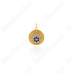 Cubic Hamsa Hand Pendants,Hand of Fatima Protection Charms 10mm