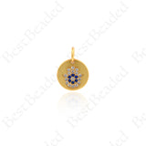 Cubic Hamsa Hand Pendants,Hand of Fatima Protection Charms 10mm