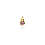 Minimalist Round Zircon Pendant-DIY Jewellery Making Accessories   4x6mm