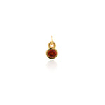 Minimalist Round Zircon Pendant-DIY Jewellery Making Accessories   4x6mm