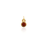 Minimalist Round Zircon Pendant-DIY Jewellery Making Accessories   4x6mm