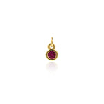 Minimalist Round Zircon Pendant-DIY Jewellery Making Accessories   4x6mm