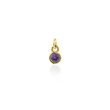 Minimalist Round Zircon Pendant-DIY Jewellery Making Accessories   4x6mm