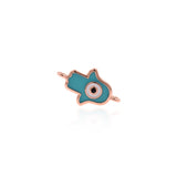 Minimalist Enamel Hamsa Connector-DIY Jewelry Making Accessories   16x10mm