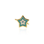 Minimalist Enamel Star Connector-DIY Jewelry Making Accessories   16x13mm