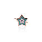 Minimalist Enamel Star Connector-DIY Jewelry Making Accessories   16x13mm