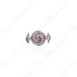 Candy Connectors,Micro Pave Cubic Whimsical Charms 18x11mm
