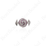 Candy Connectors,Micro Pave Cubic Whimsical Charms 18x11mm