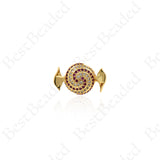 Candy Connectors,Micro Pave Cubic Whimsical Charms 18x11mm