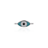 Enamel Evil Eye Connector-DIY Jewelry Making Accessories   13x5mm