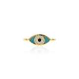 Enamel Evil Eye Connector-DIY Jewelry Making Accessories   13x5mm